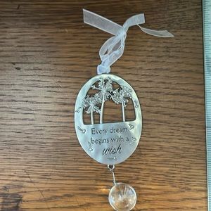 Dandelion ornament. Every dream begins with a wish.